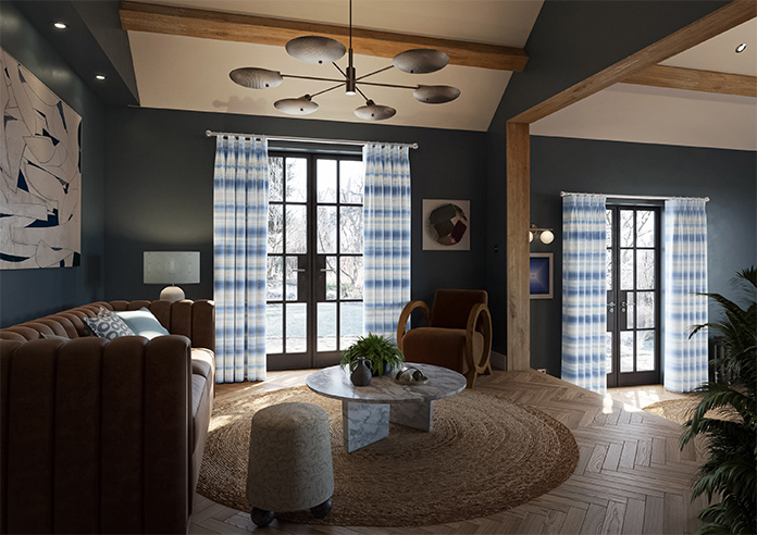 Ombre Velvet, Sky - Made to Measure Curtains - Image 8